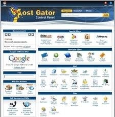 Hostgator Control Panel View