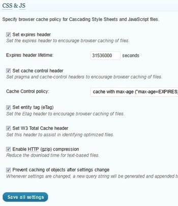 Browser Cache CSS & JS