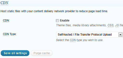 CDN Settings