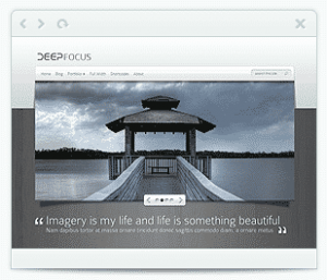deepfocus wordpress porfolio theme by elegant theme