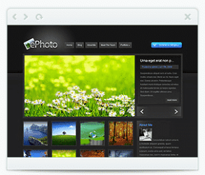 ePhoto wordpress porfolio theme by elegant theme