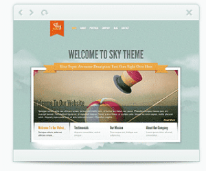sky wordpress porfolio theme by elegant theme