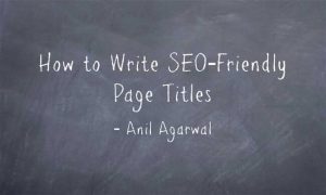 write SEO friendly titles