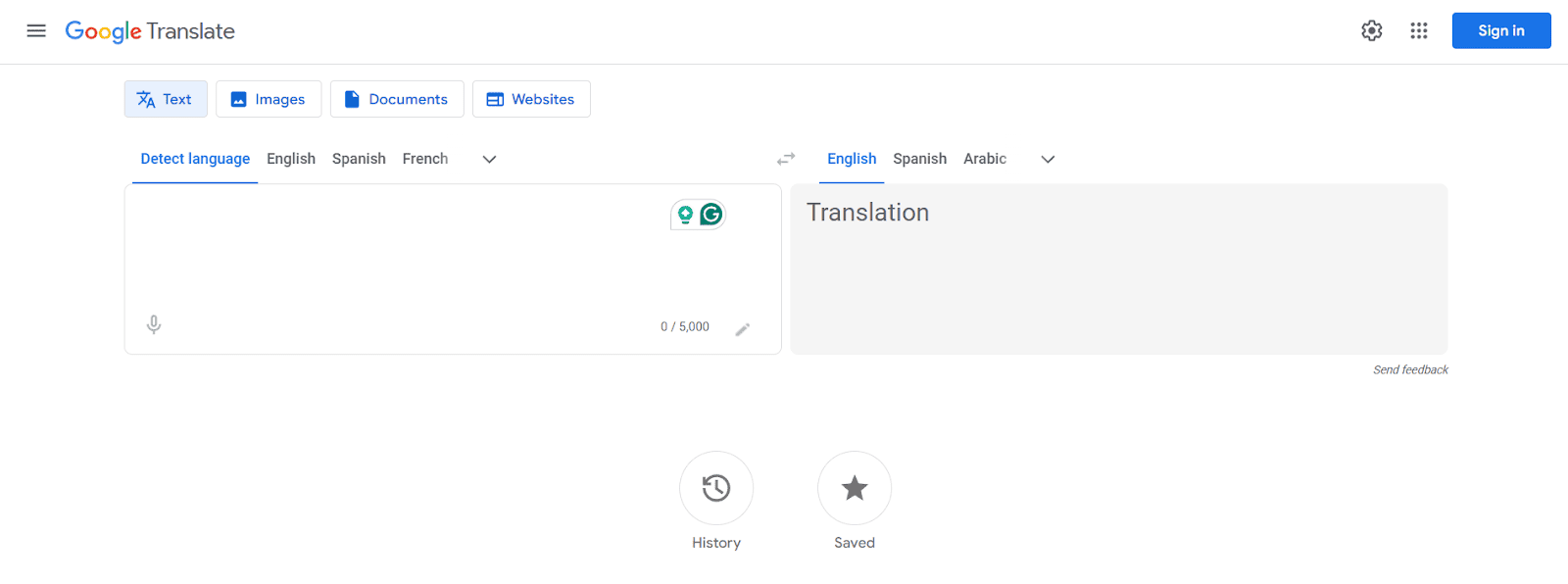 google translate