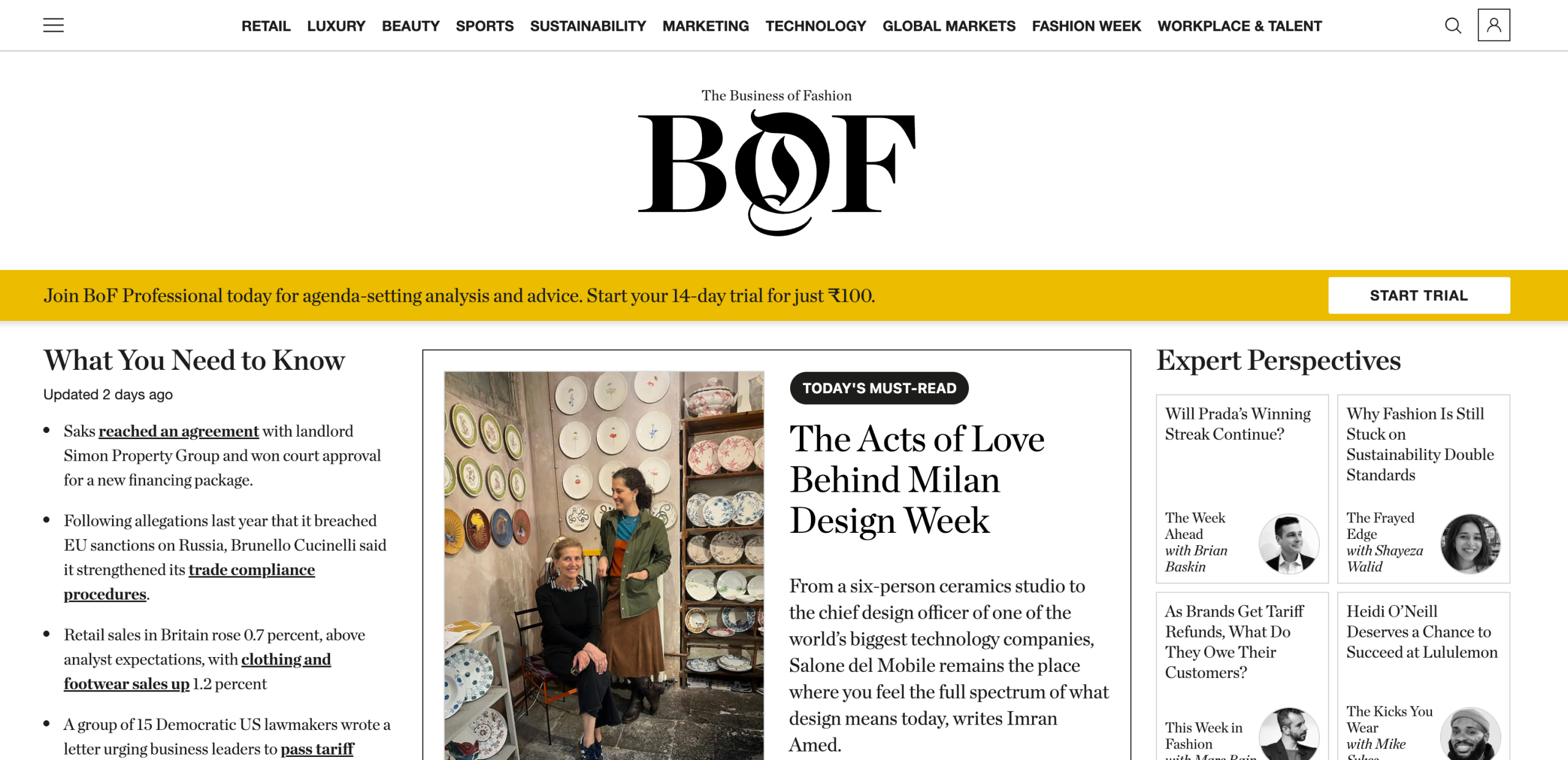 The Business of Fashion