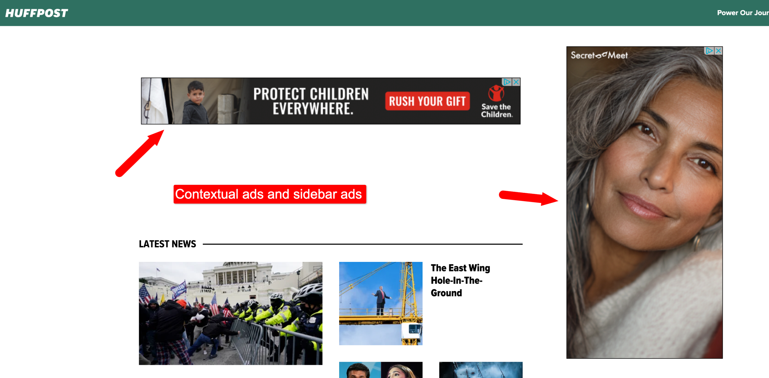HuffPost ads