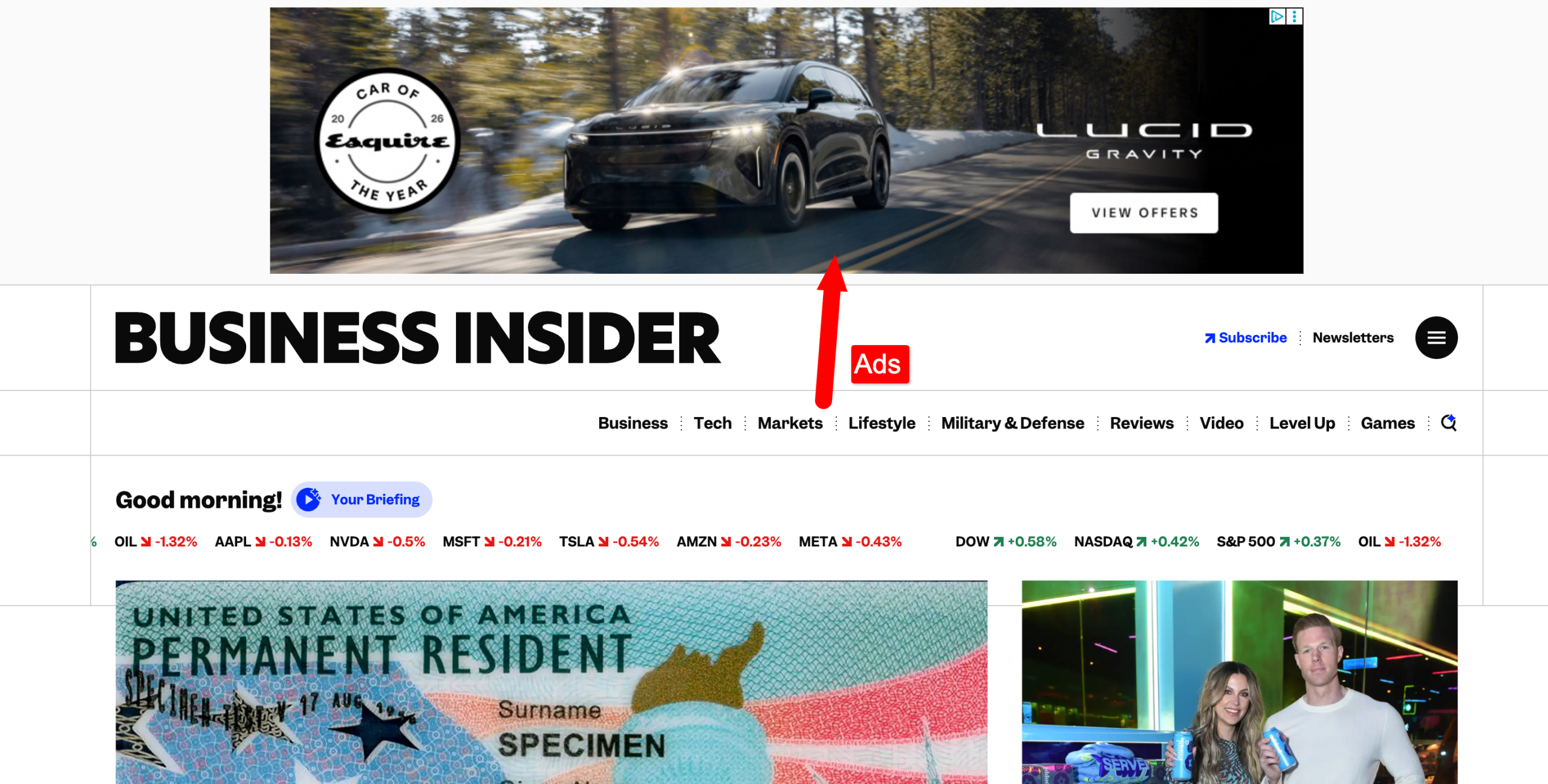 business insider ads