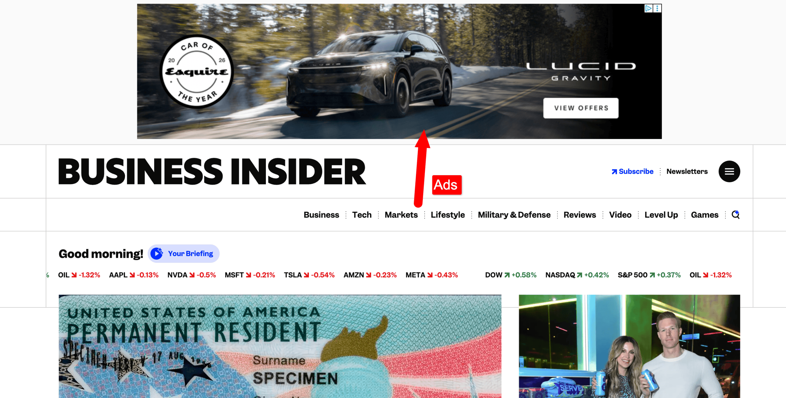business insider ads