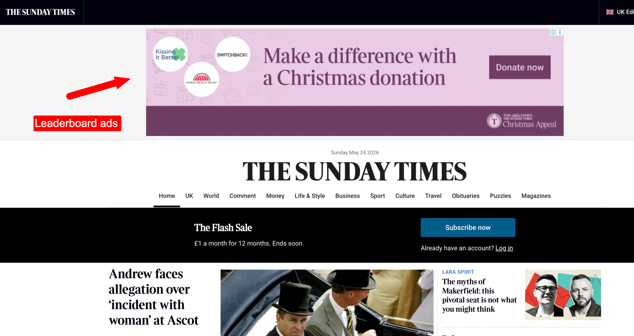 the times ads