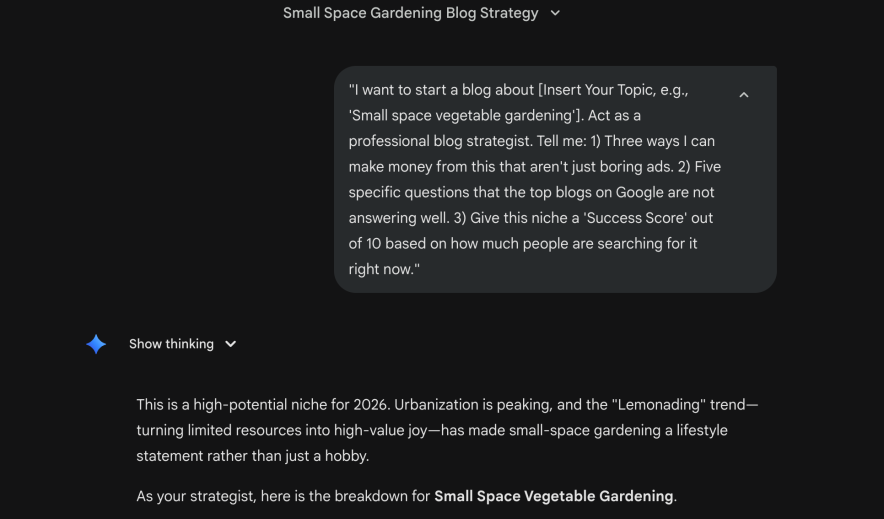 validating the blog idea using ai