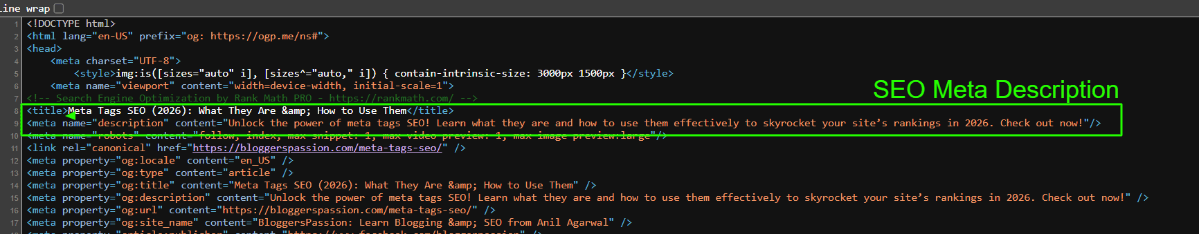 SEO Meta Description