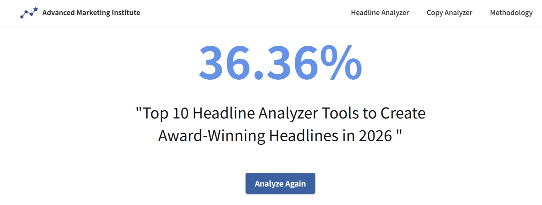 AMI Headline Analysis Tool