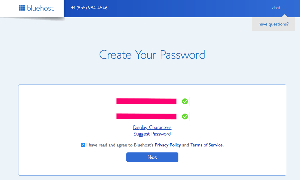 password create