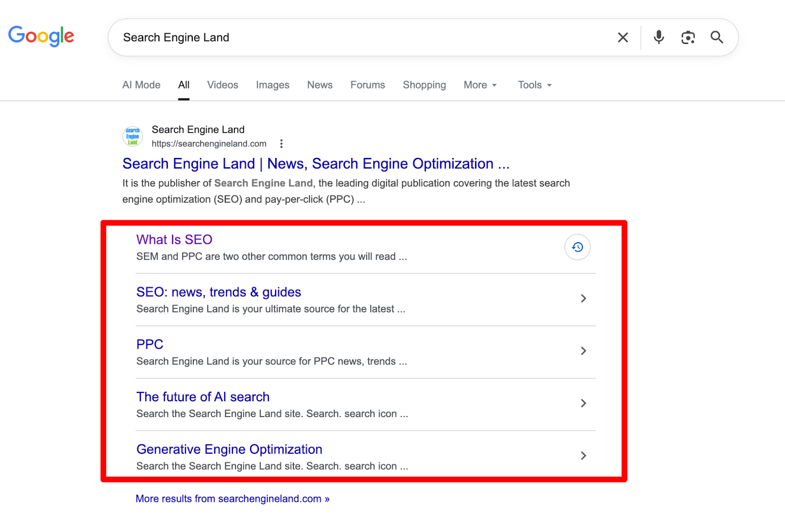 Search Engine Land silo