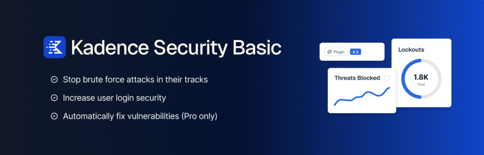 Kadence Security WordPress Plugin