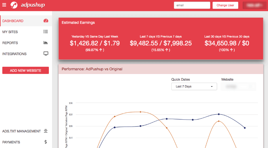 adpushup income proof