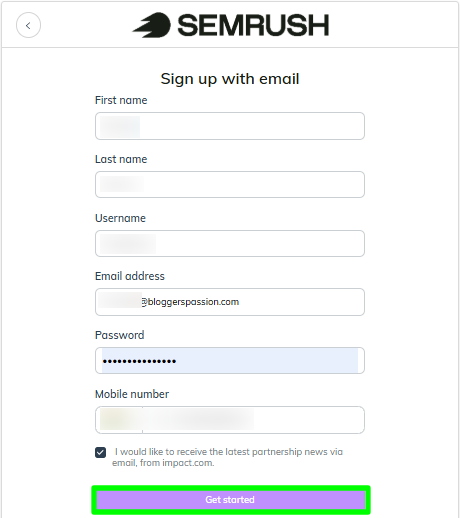 Enter Basic Details to Sign Up