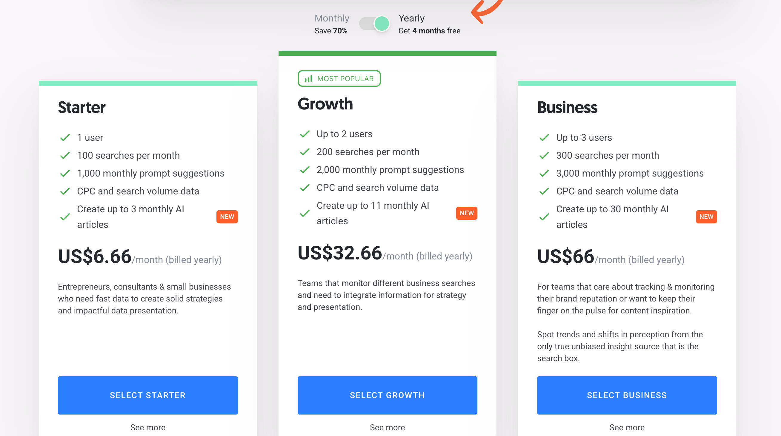 Answer The Public Plans And Pricing