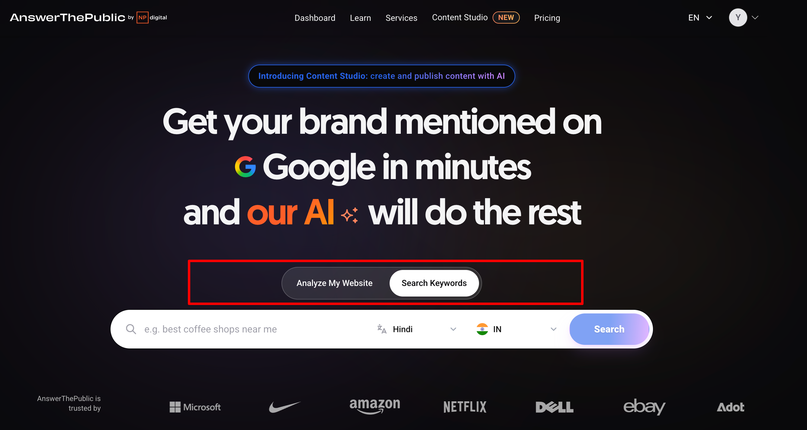 answerthepublic user experience