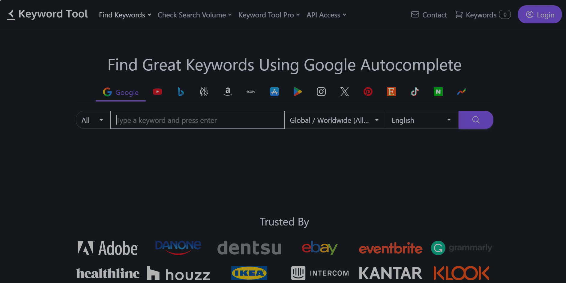 KeywordTool.io overview KeywordTool.io overview
