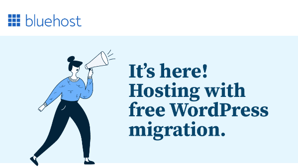 bluehost free wordpress migration