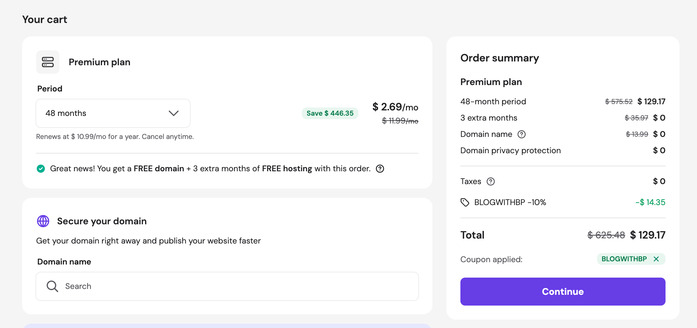 hostinger offer