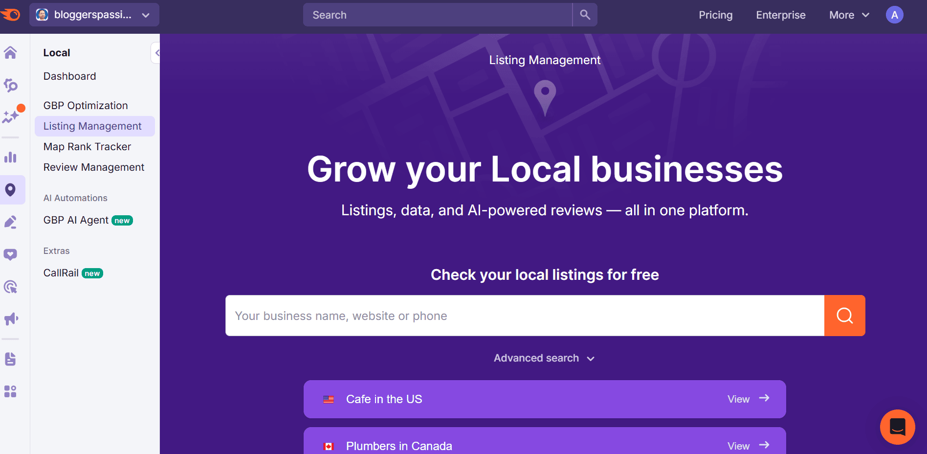 Local SEO Tool By Semrush Local SEO Tool By Semrush