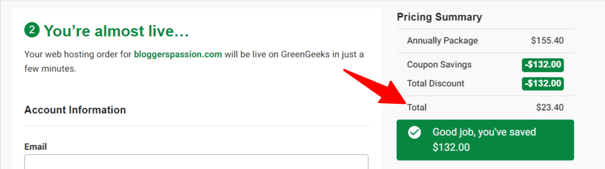 greengeeks black friday package