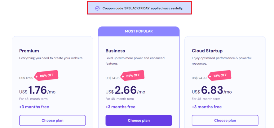 hostinger black friday offer