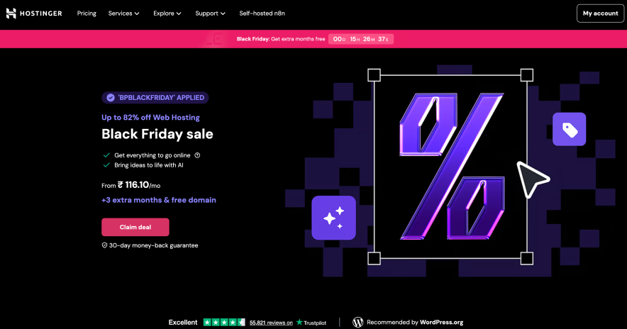 hostinger india black friday deal