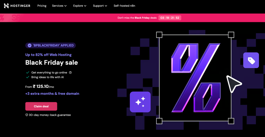 hostinger india black friday deal