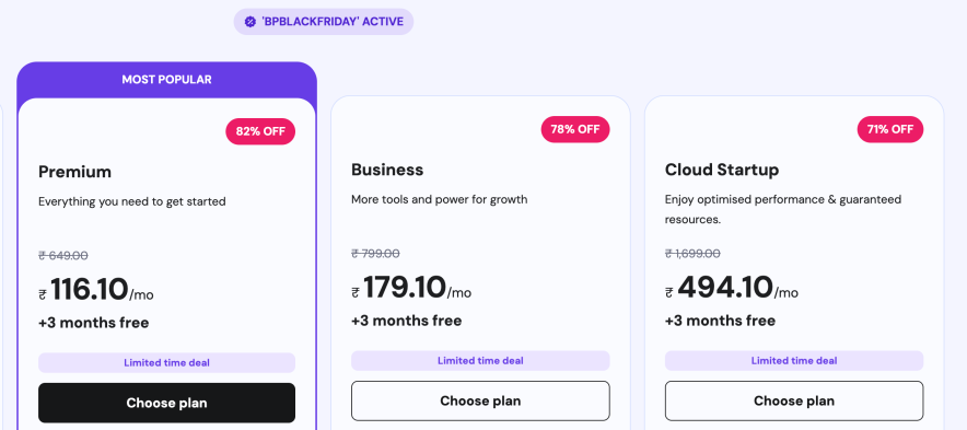 the black friday coupon has been applied automatically