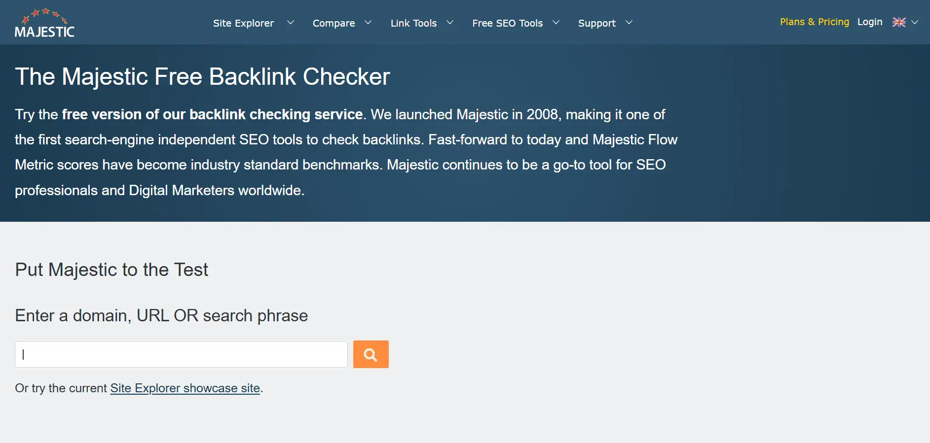 Majestic SEO Backlink Checker Majestic SEO Backlink Checker