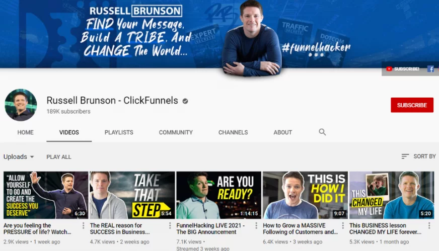russell youtube