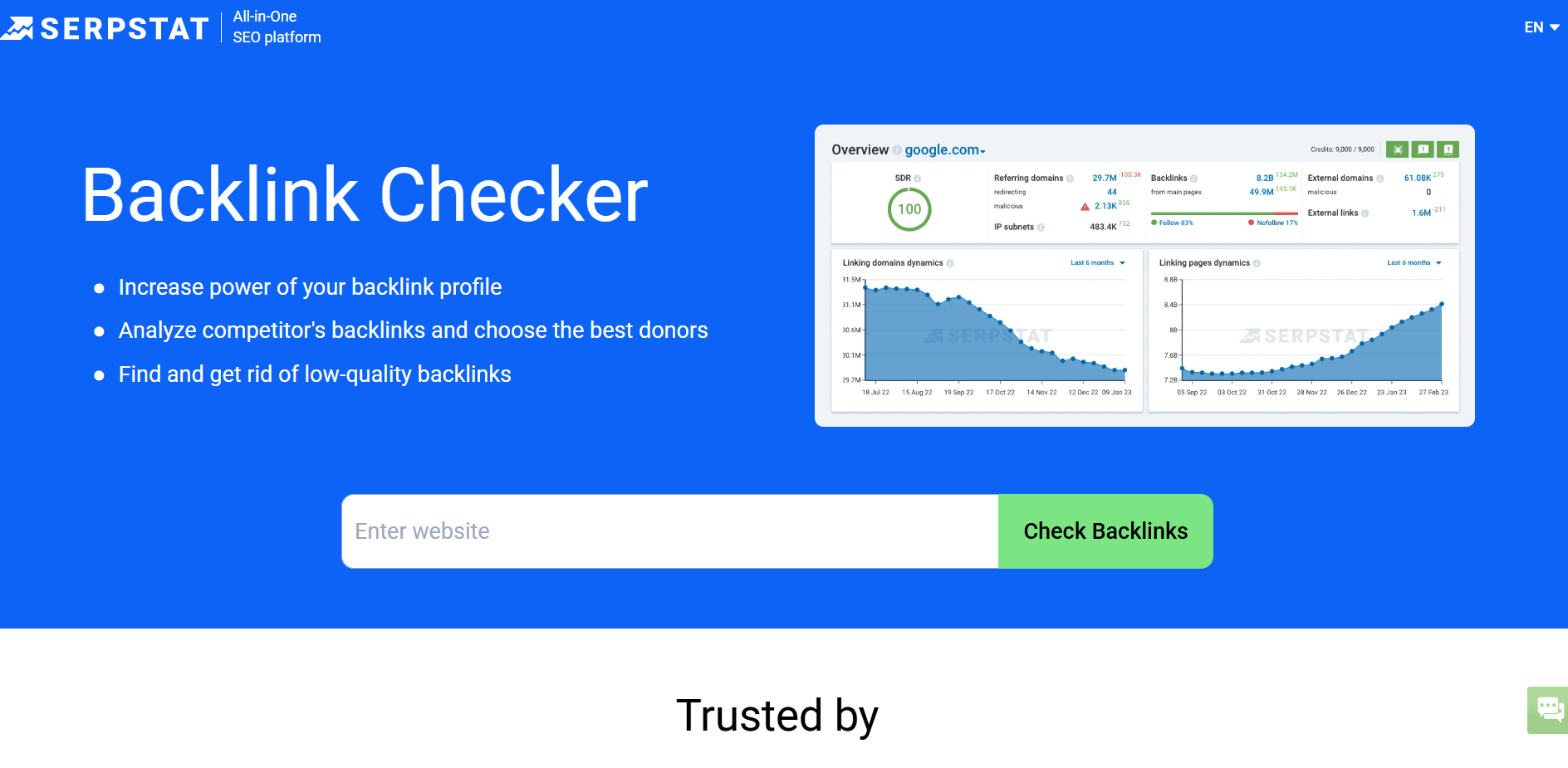 Serpstat Backlink Analysis Serpstat Backlink Analysis