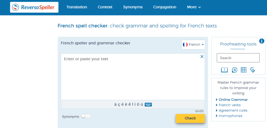 reverso spell checker