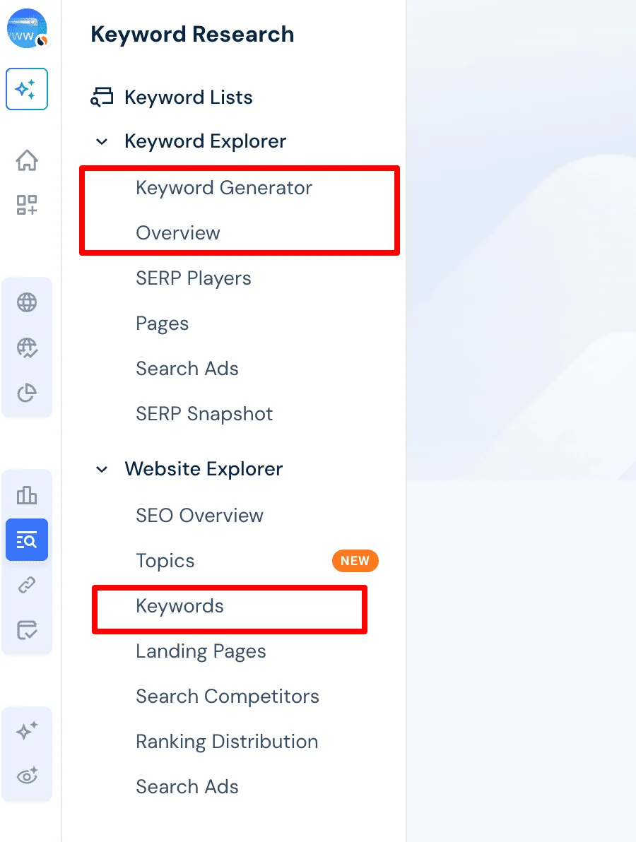 similarweb keyword research tools