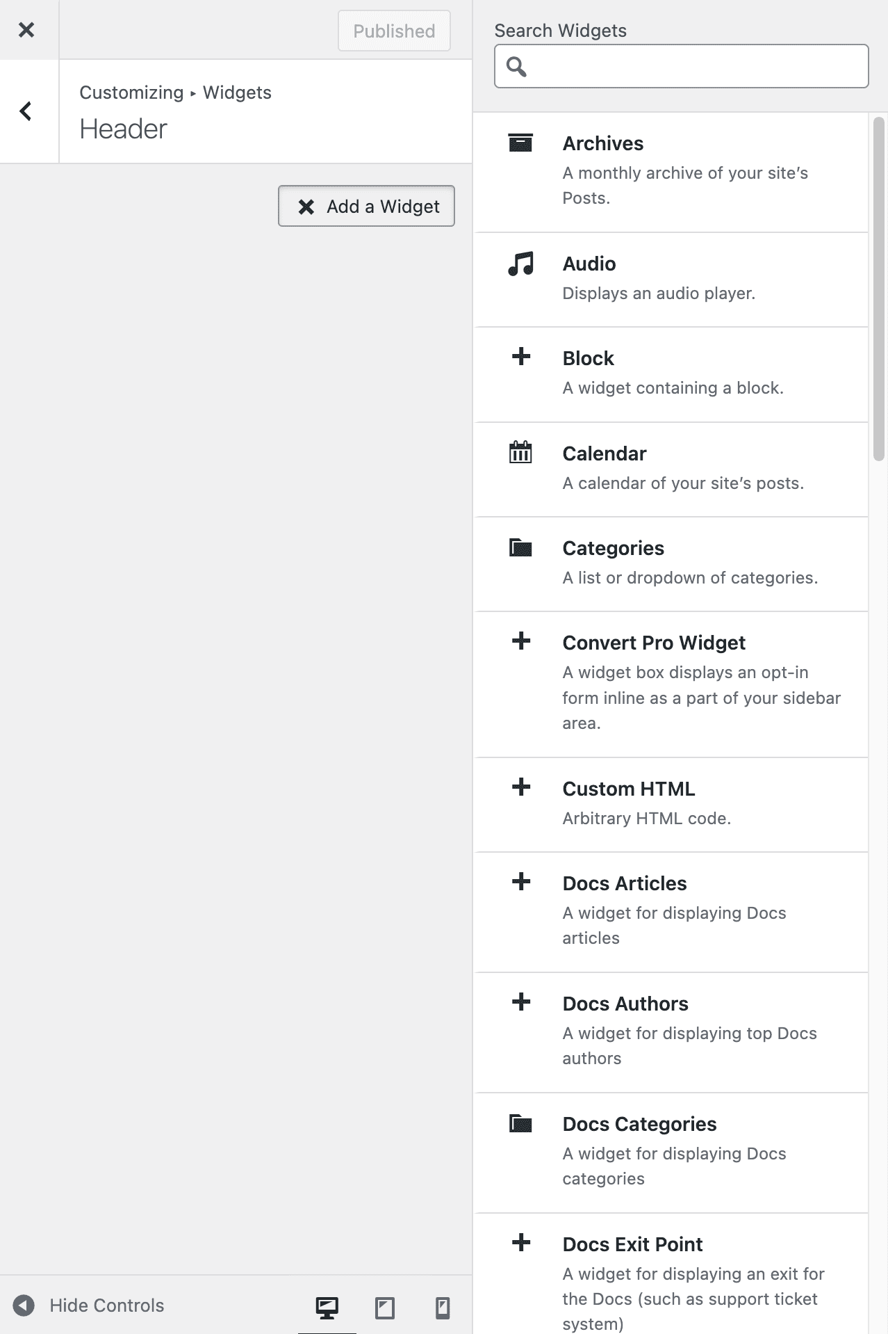 customizing widgets generatepress functionality