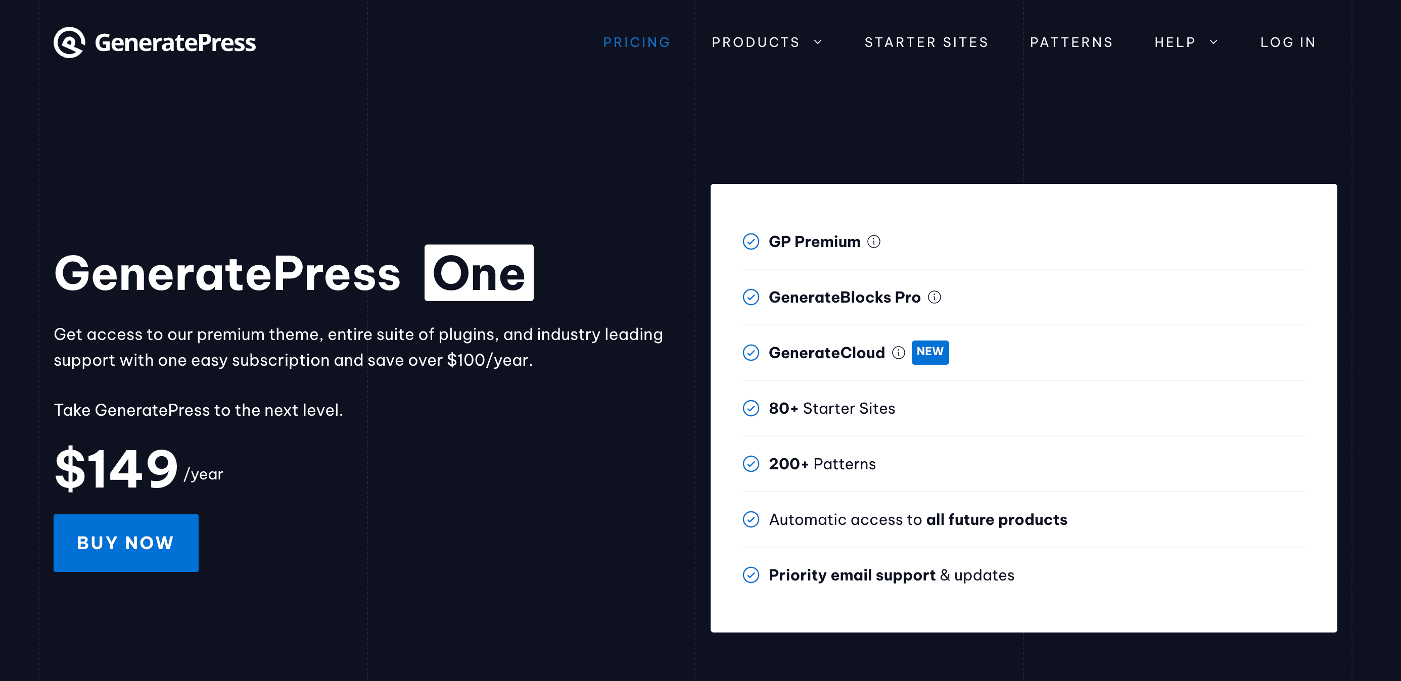 generatepress latest pricing
