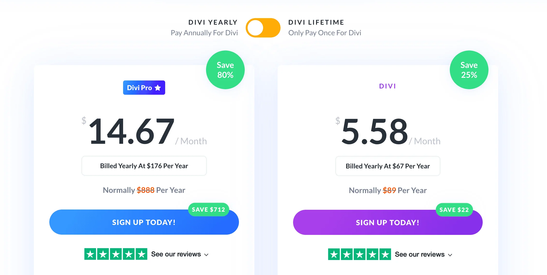 divi yearly and lifetime plans black friday