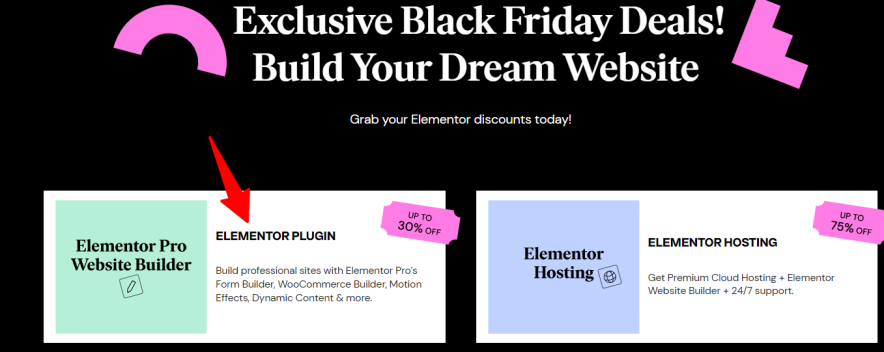 elementor pro plugin black friday deal