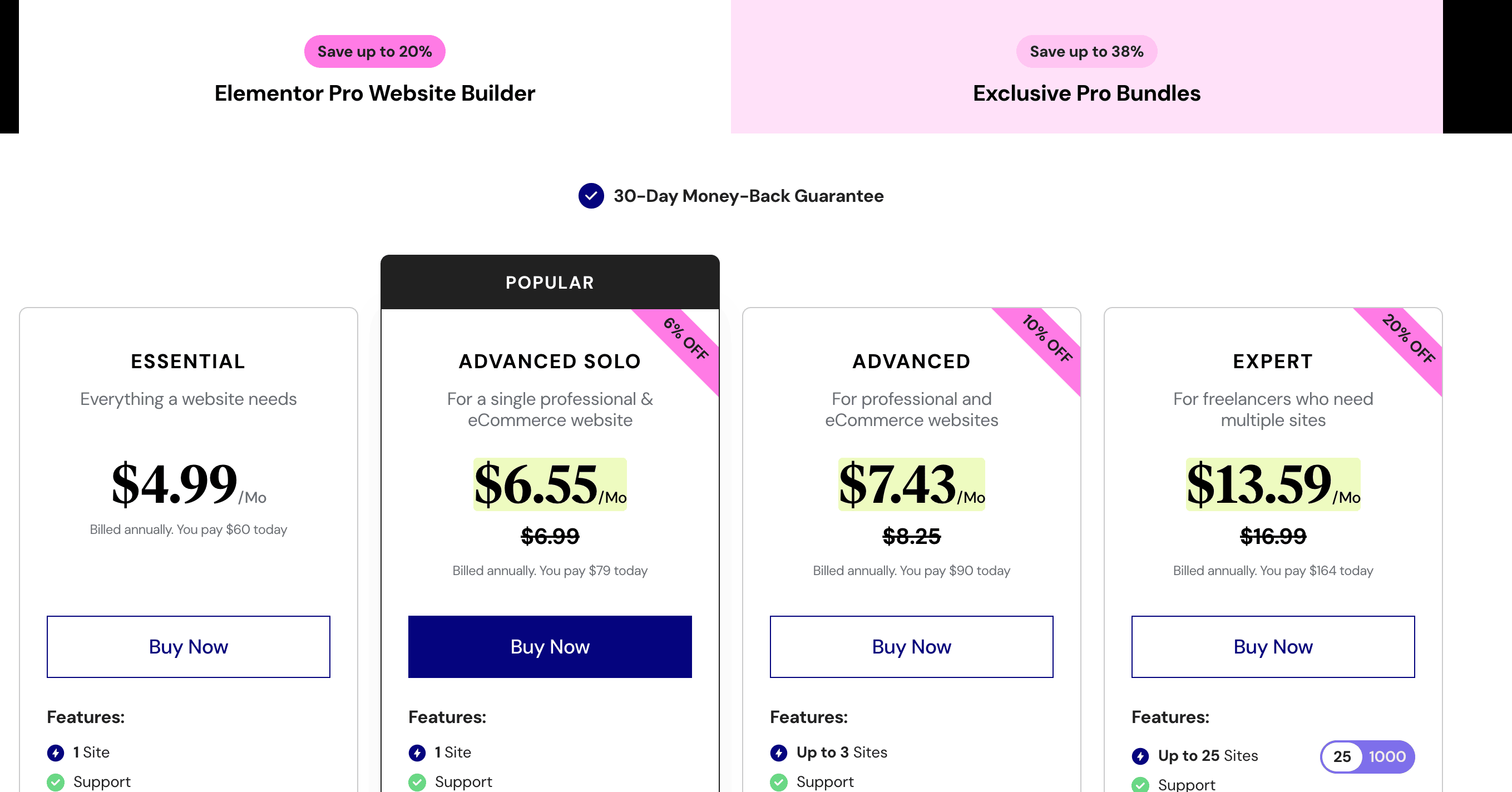 elementor pro pricing black friday 2026
