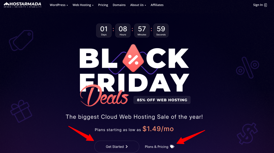 hostarmada black friday deal