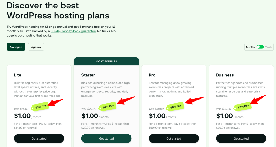 hosting.com black friday discounted plans