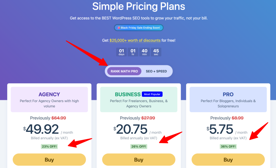 rank math black friday pricing