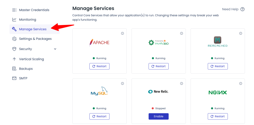 cloudways manage service