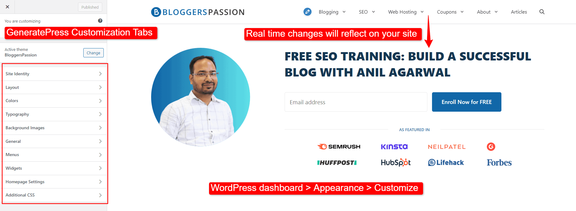 generatepress theme editor