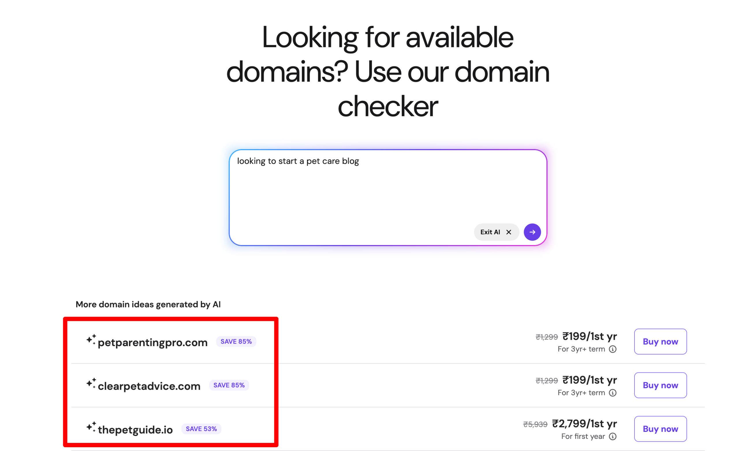 domain search