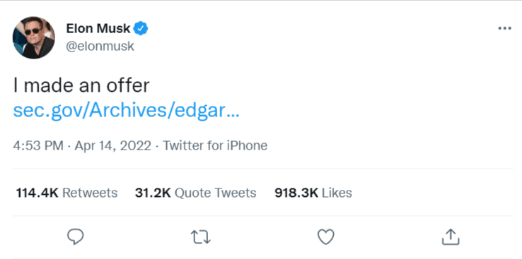 elon musk twitter purchase