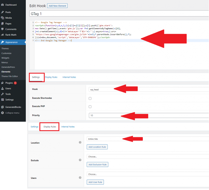 DELA DISCOUNT create-the-first-element-which-will-contain-the-google-tag-manager-head-section-code-884x801 3 Proven Ways to Add Google Analytics Code to GeneratePress DELA DISCOUNT  